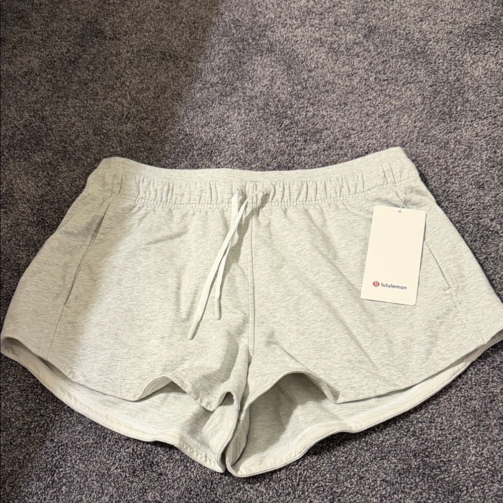 lululemon athletica Women's Light Gray Athletic Shorts